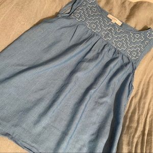 Loft chambray blouse size small